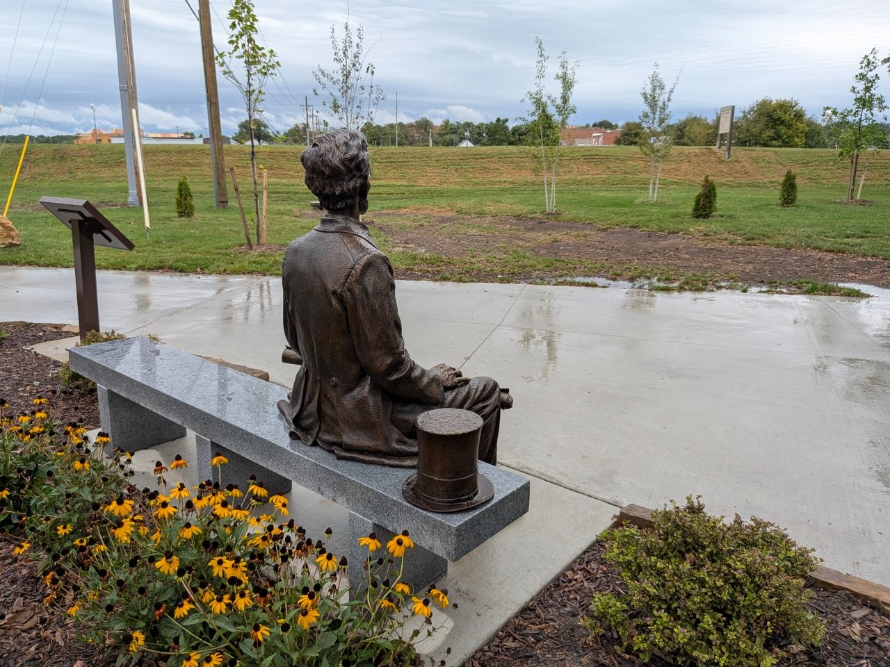 Abraham Lincoln monument at City Park in Papillion, Nebraska