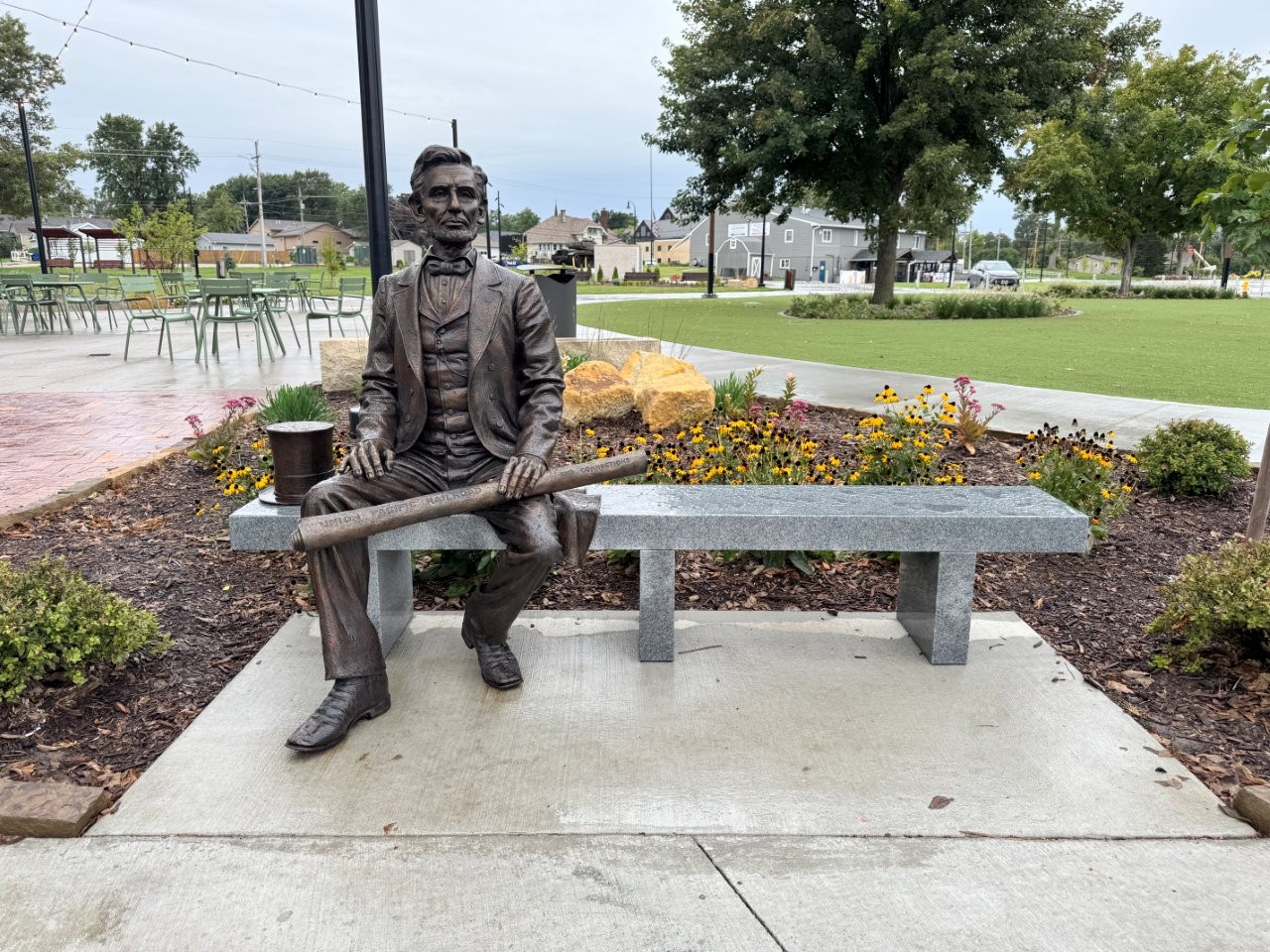 Abraham Lincoln memorial in Papillion, Nebraska