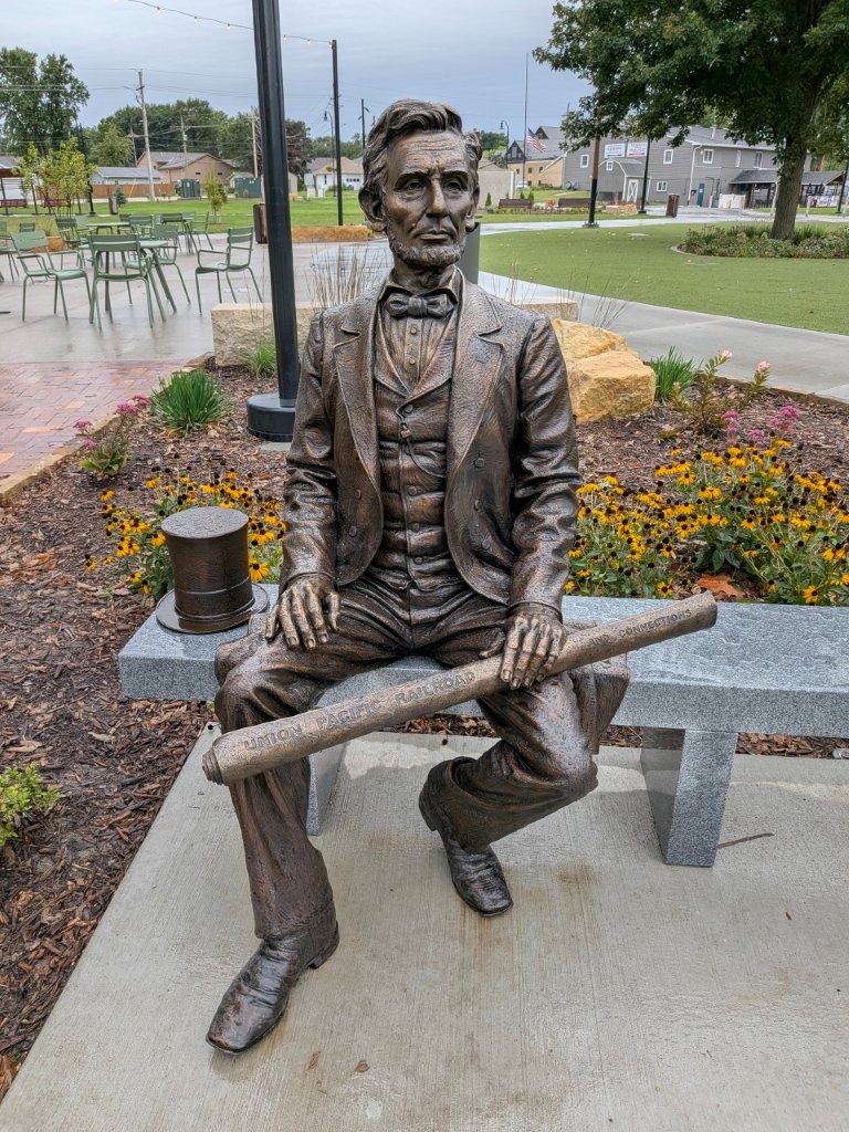 Abraham Lincoln sculpture in Papillion, Nebraska