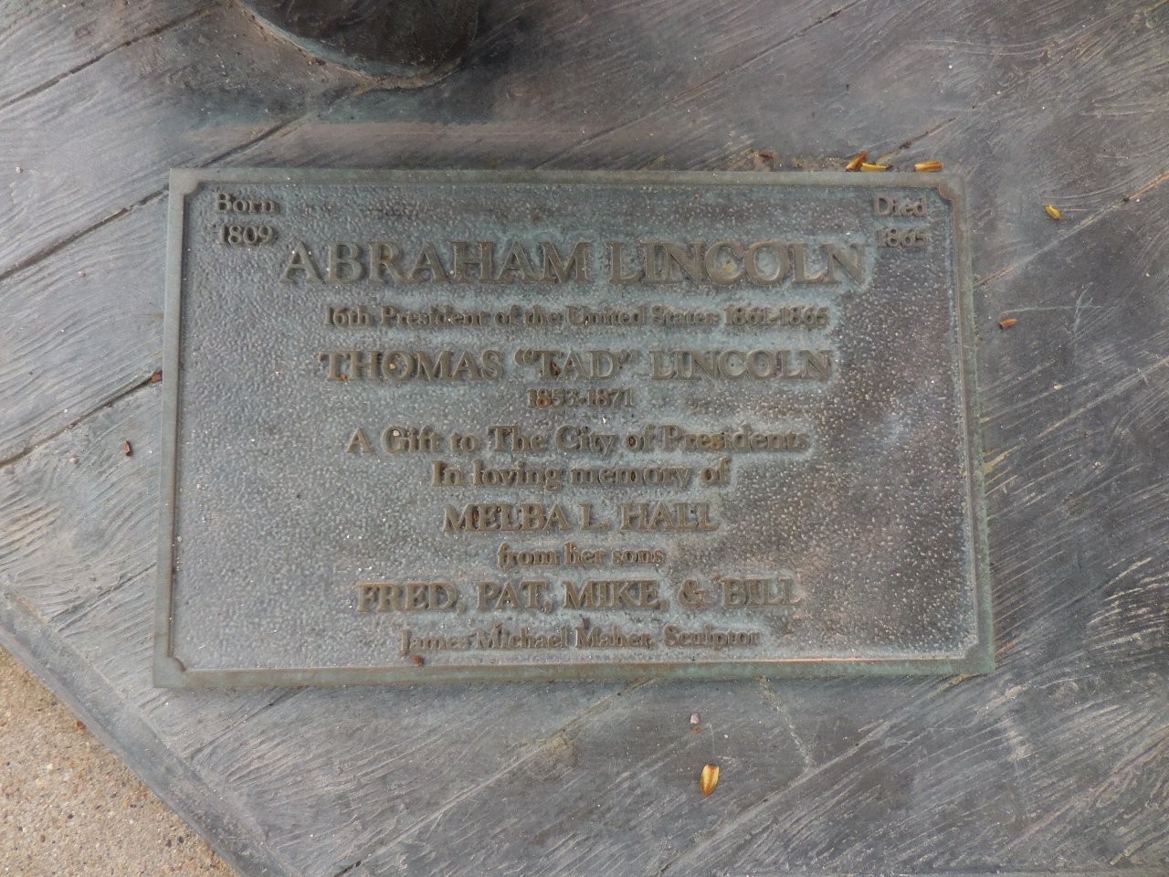 Abraham Lincoln statue in Rapid City, South Dakota