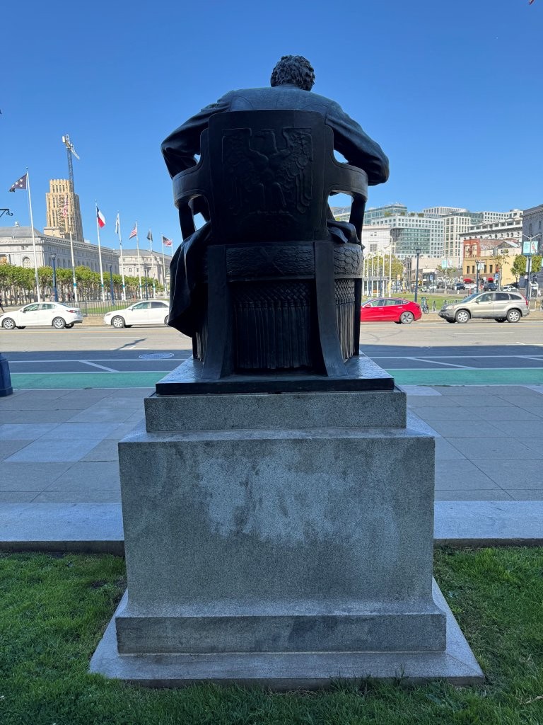 Abraham Lincoln statue at City Hall in San Francisco, California