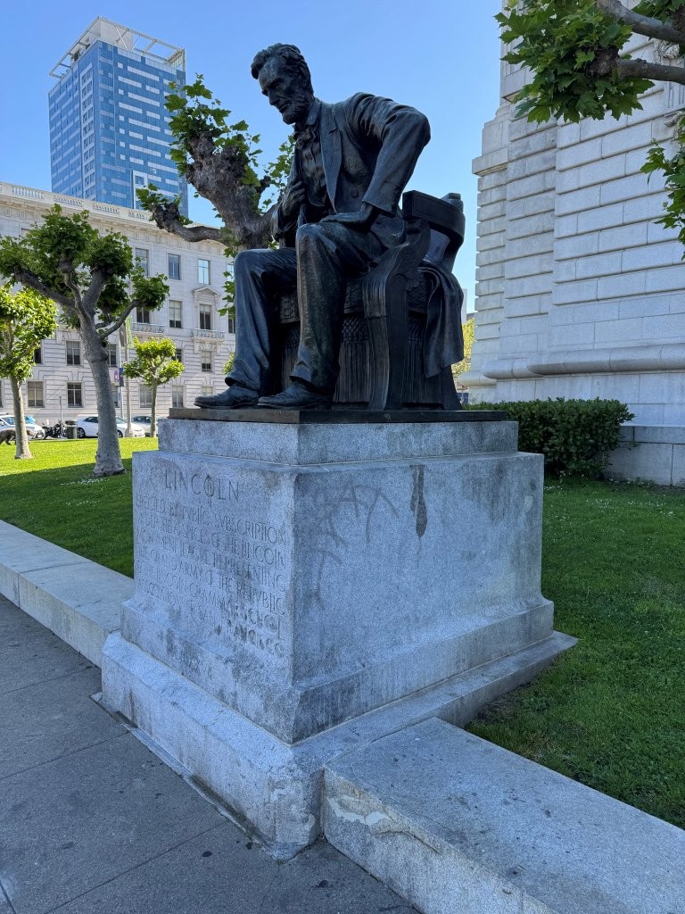 Abraham Lincoln memorial in San Francisco, California
