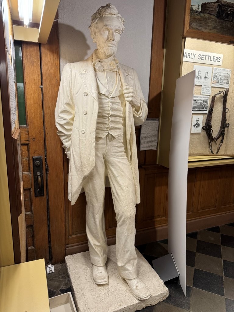 Abraham Lincoln Statue at the Gage County Historical Society in Beatrice, Nebraska