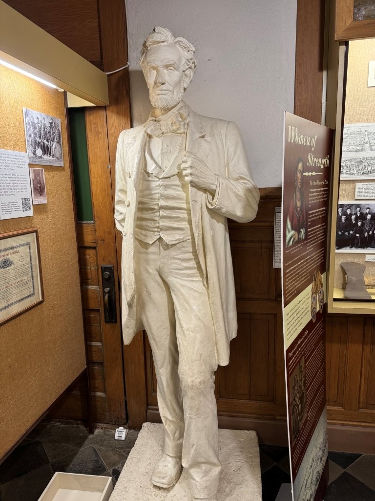 Abraham Lincoln Statue at the Gage County Museum in Beatrice, Nebraska