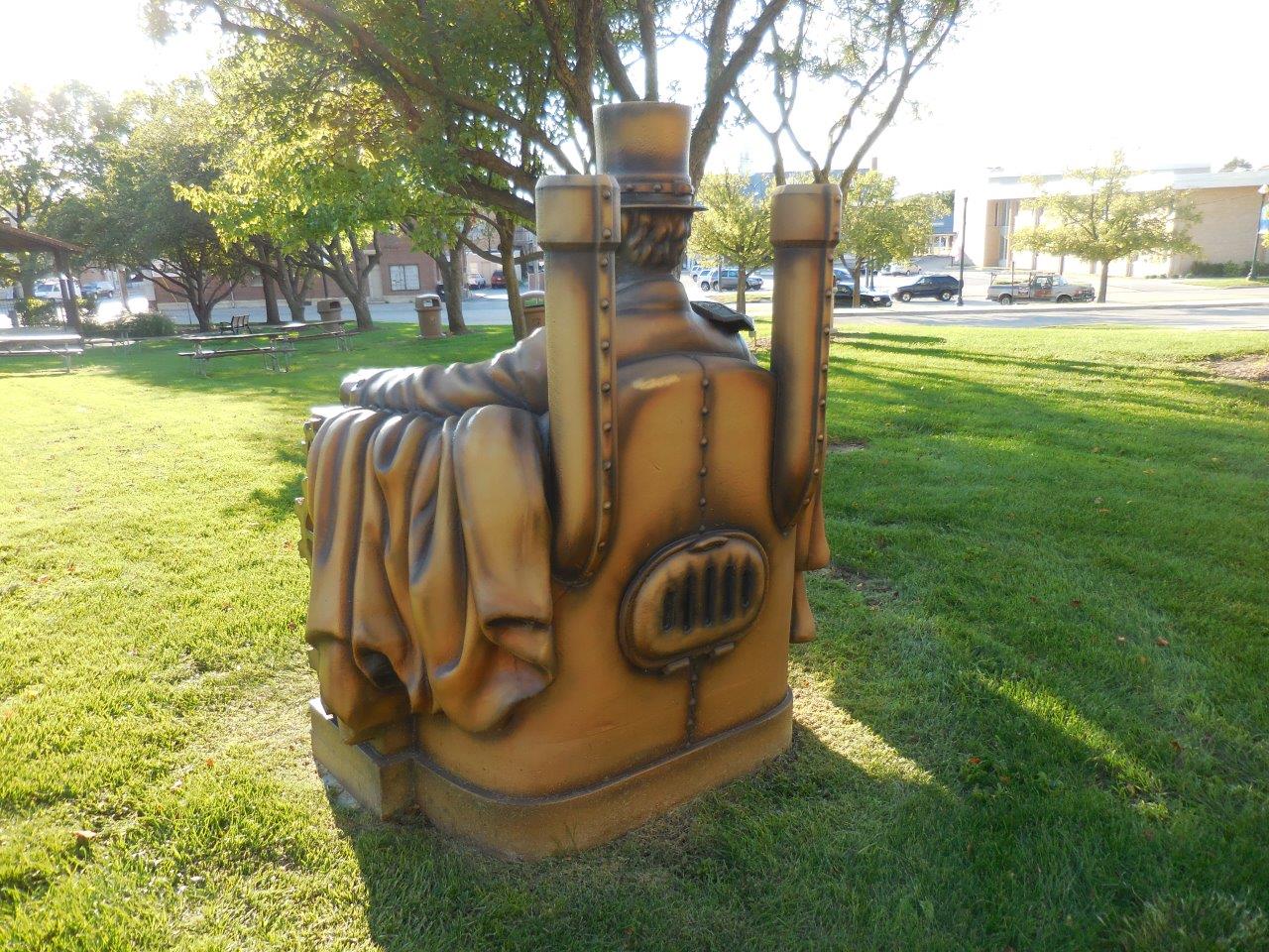 Abraham Lincoln Steampunk Monument in Lockport, Illinois