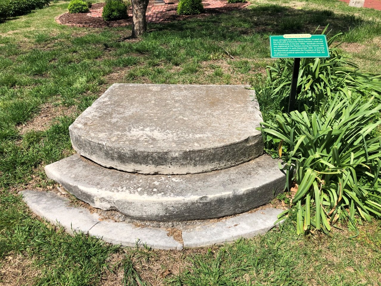 Abraham Lincoln salvaged steps in Leavenworth, Kansas