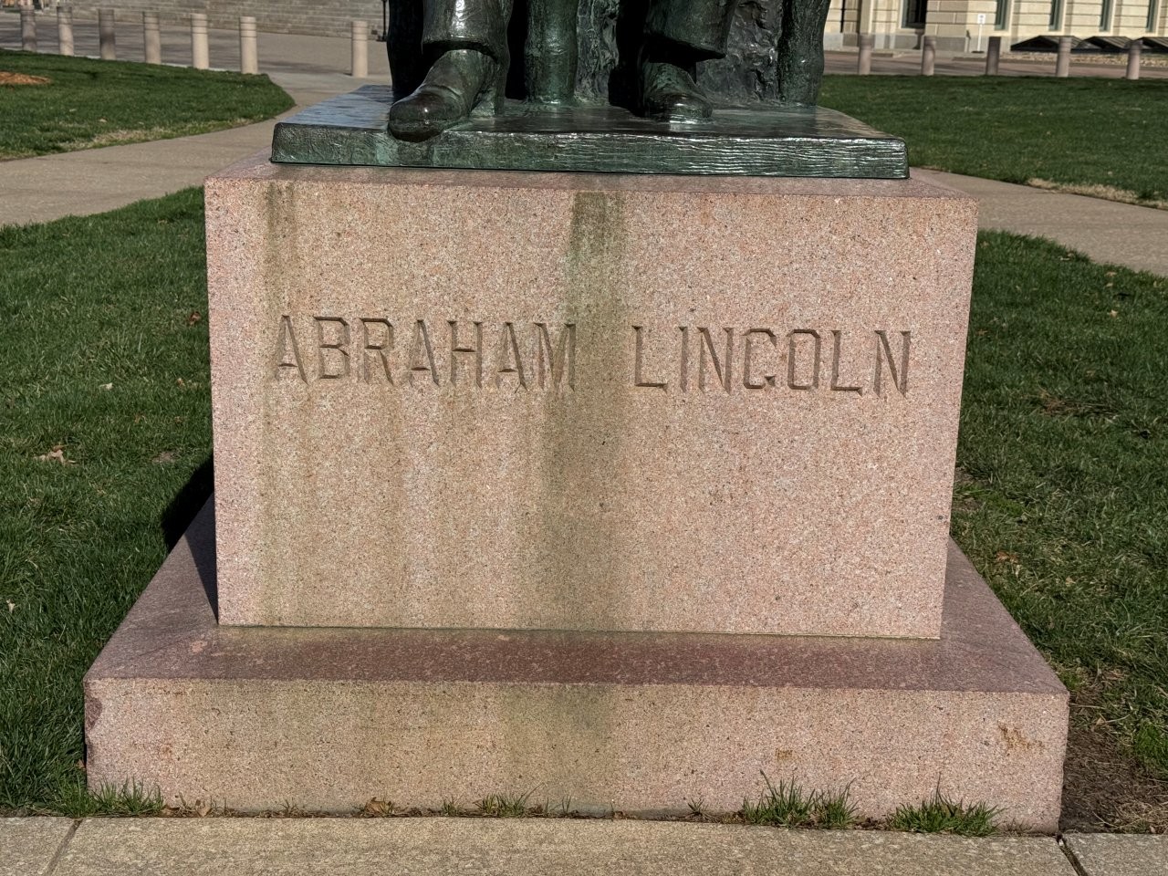 Abraham Lincoln statue at Kansas State Capitol in Topeka