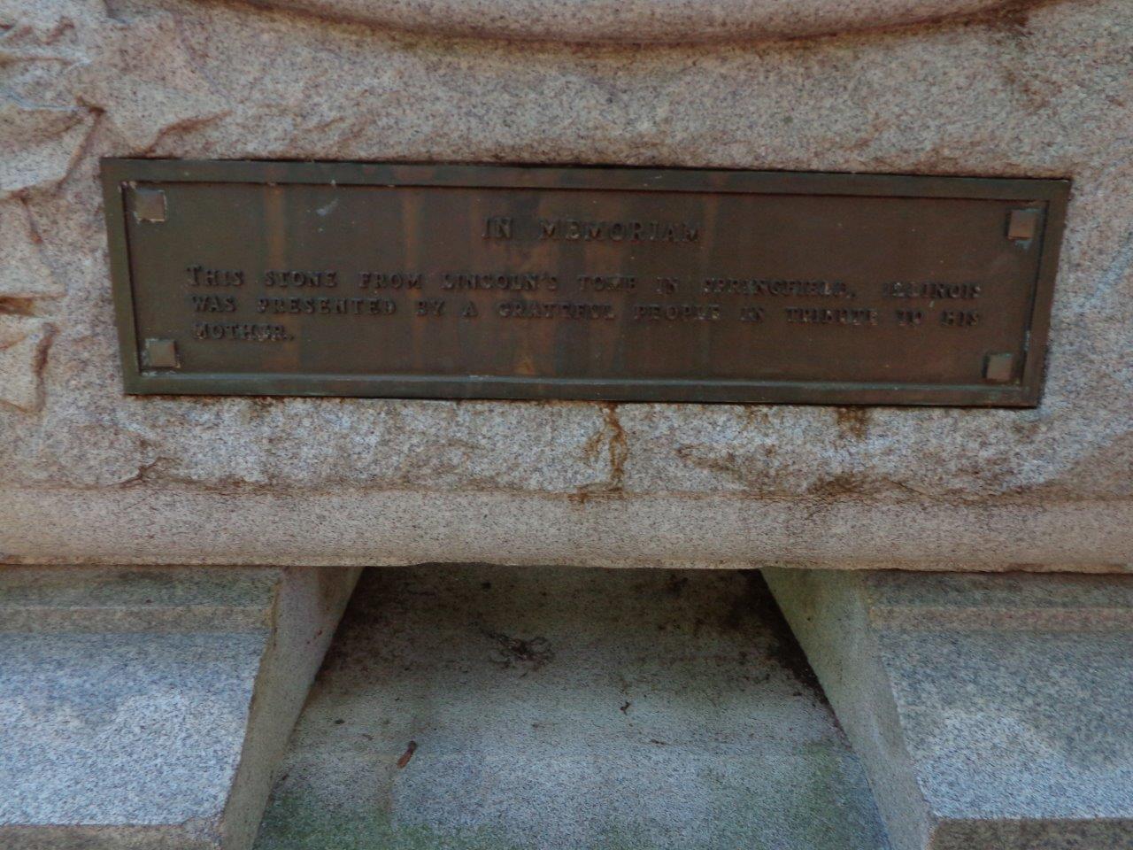 Abraham Lincoln trail of 12 stones