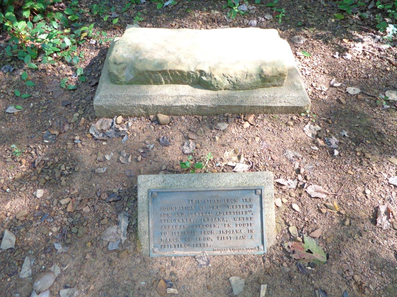 Abraham Lincoln trail of 12 stones