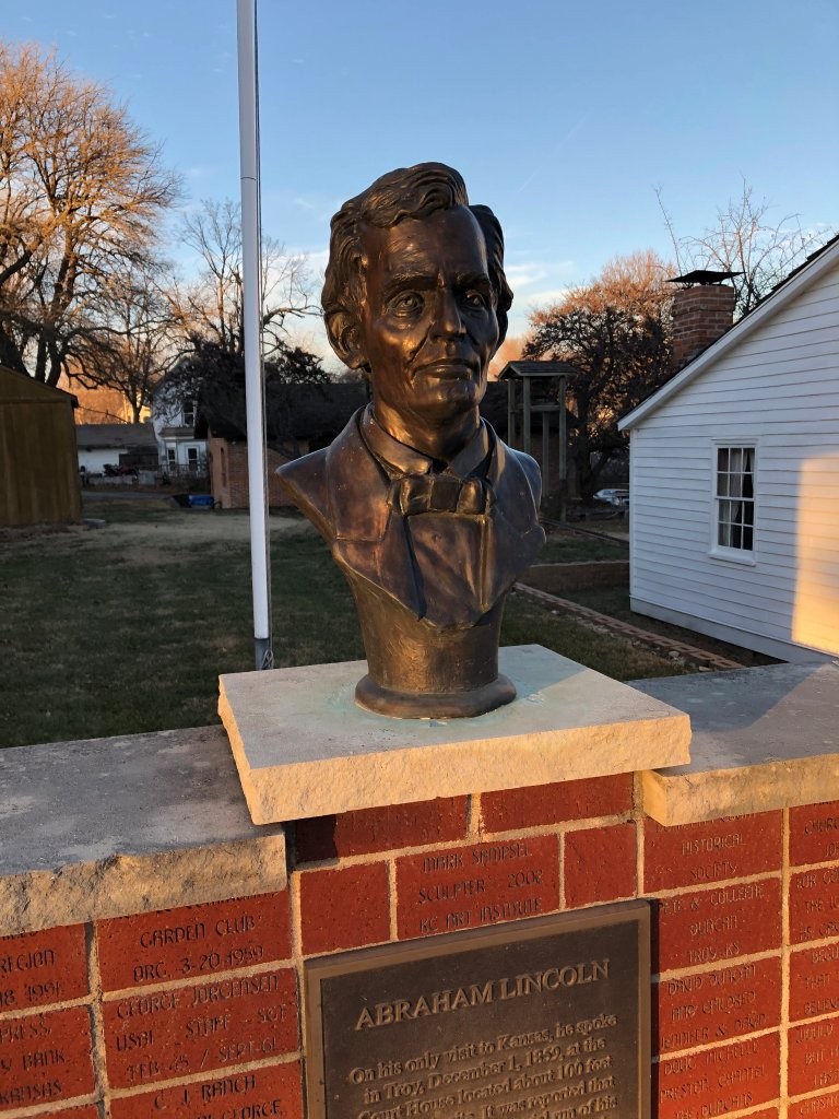 Abraham Lincoln monument at Troy, Kansas