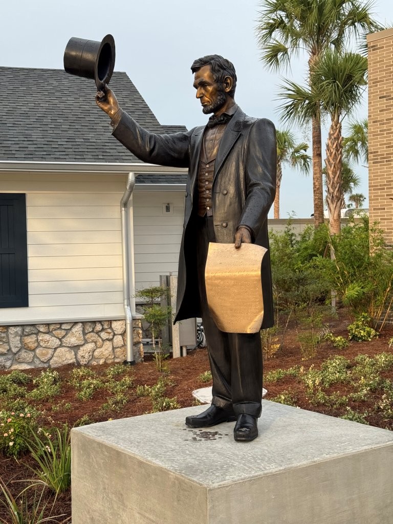 Abraham Lincoln statue at the Villages in Wildwood, Florida