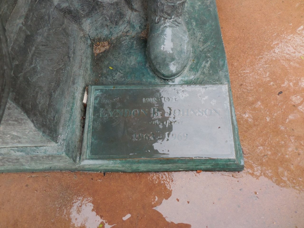 Lyndon Johnson statue in Rapid City, South Dakota