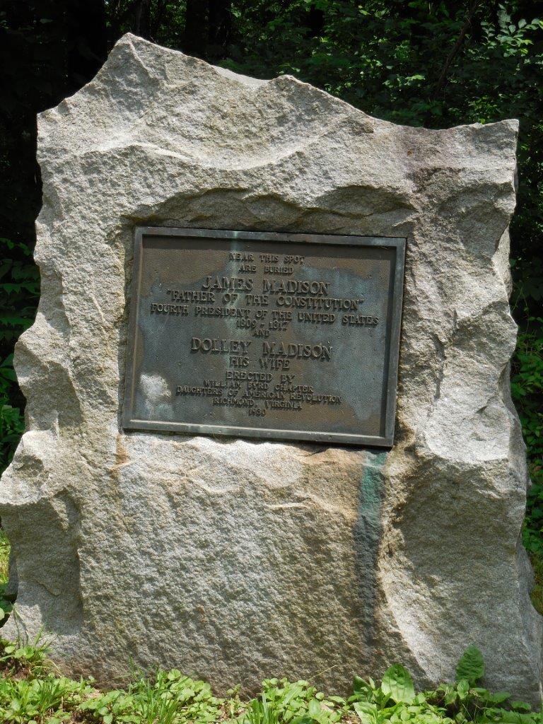 Monument about James Madison gravesite