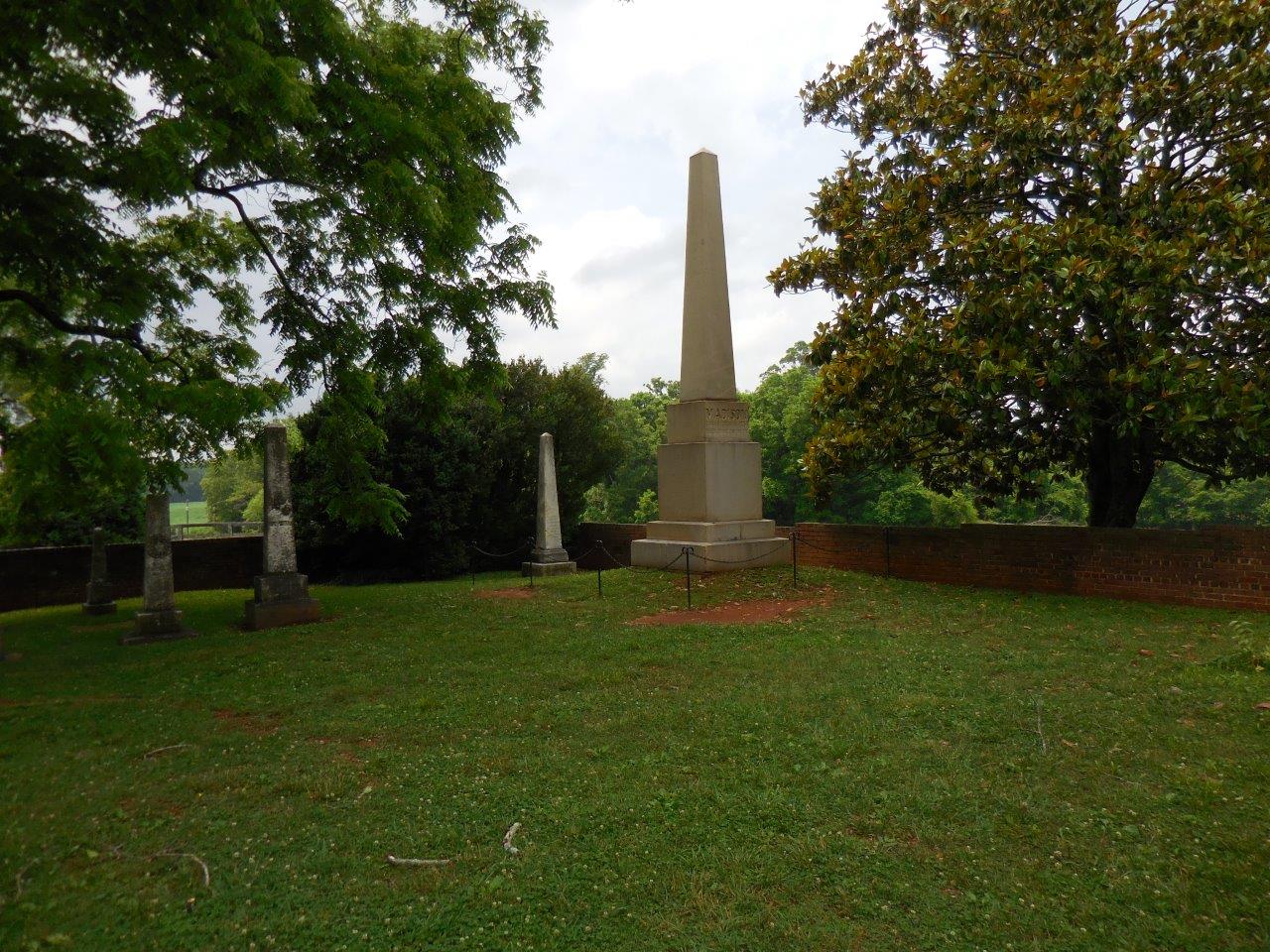 James Madison grave marker