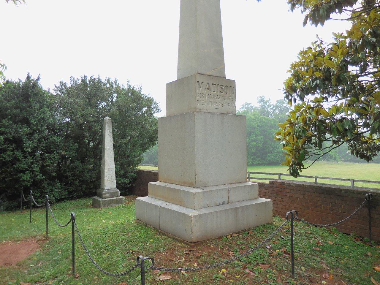 James Madison grave stone