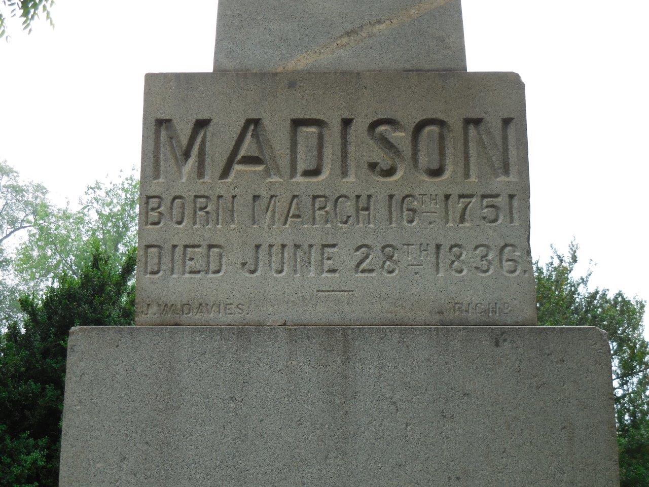 James Madison gravesite