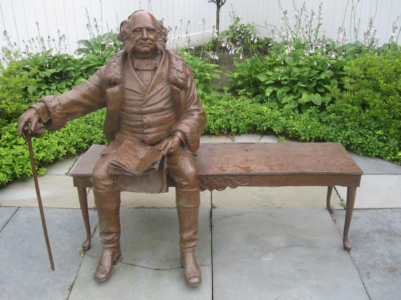 Martin Van Buren statue in Kinderhook, NY