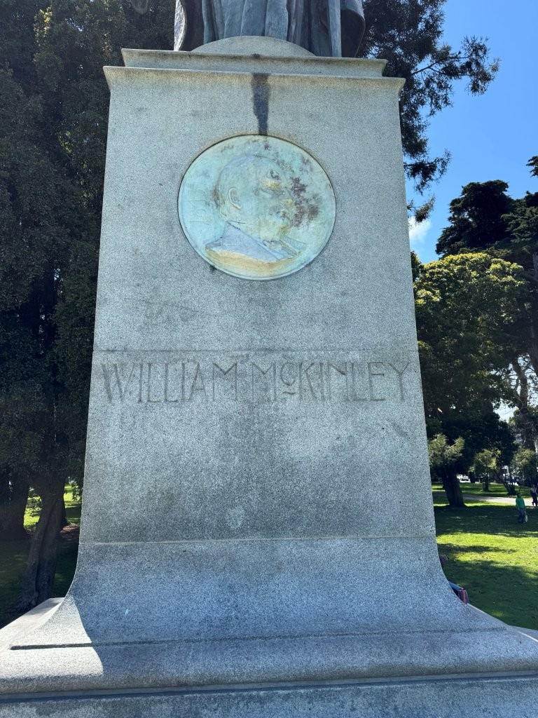 William McKinley monument in San Francisco in the Panhandle of Golden Gate Park