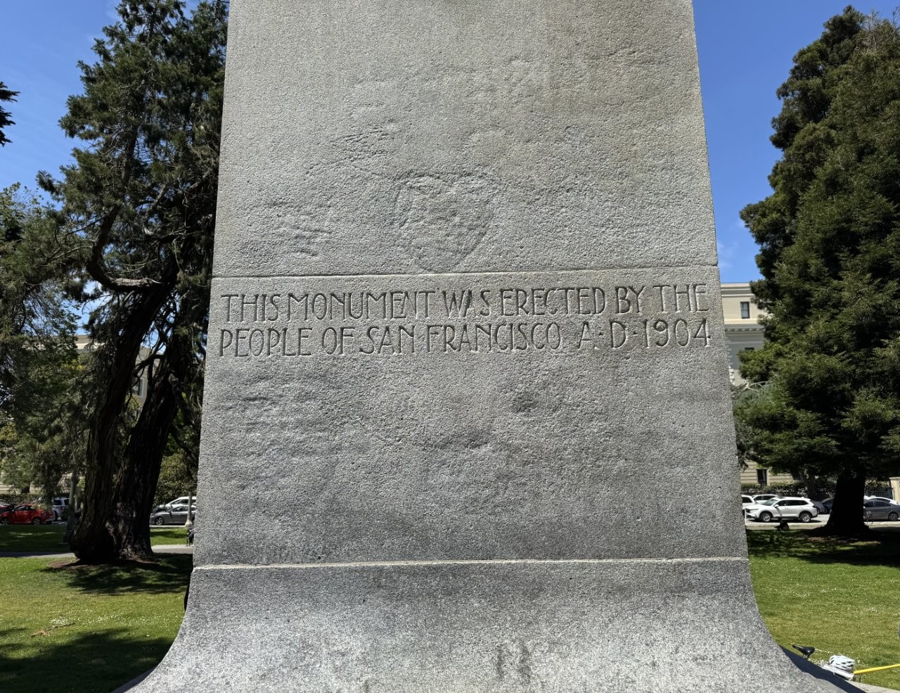 William McKinley monument in the Panhandle of Golden Gate Park in San Francisco