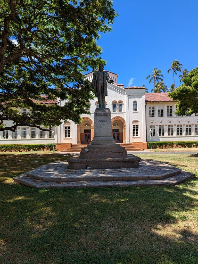 William McKinley Statue in Hawaii