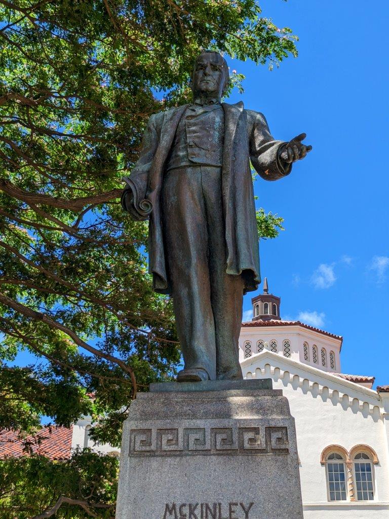 William McKinley Statue in Hawaii