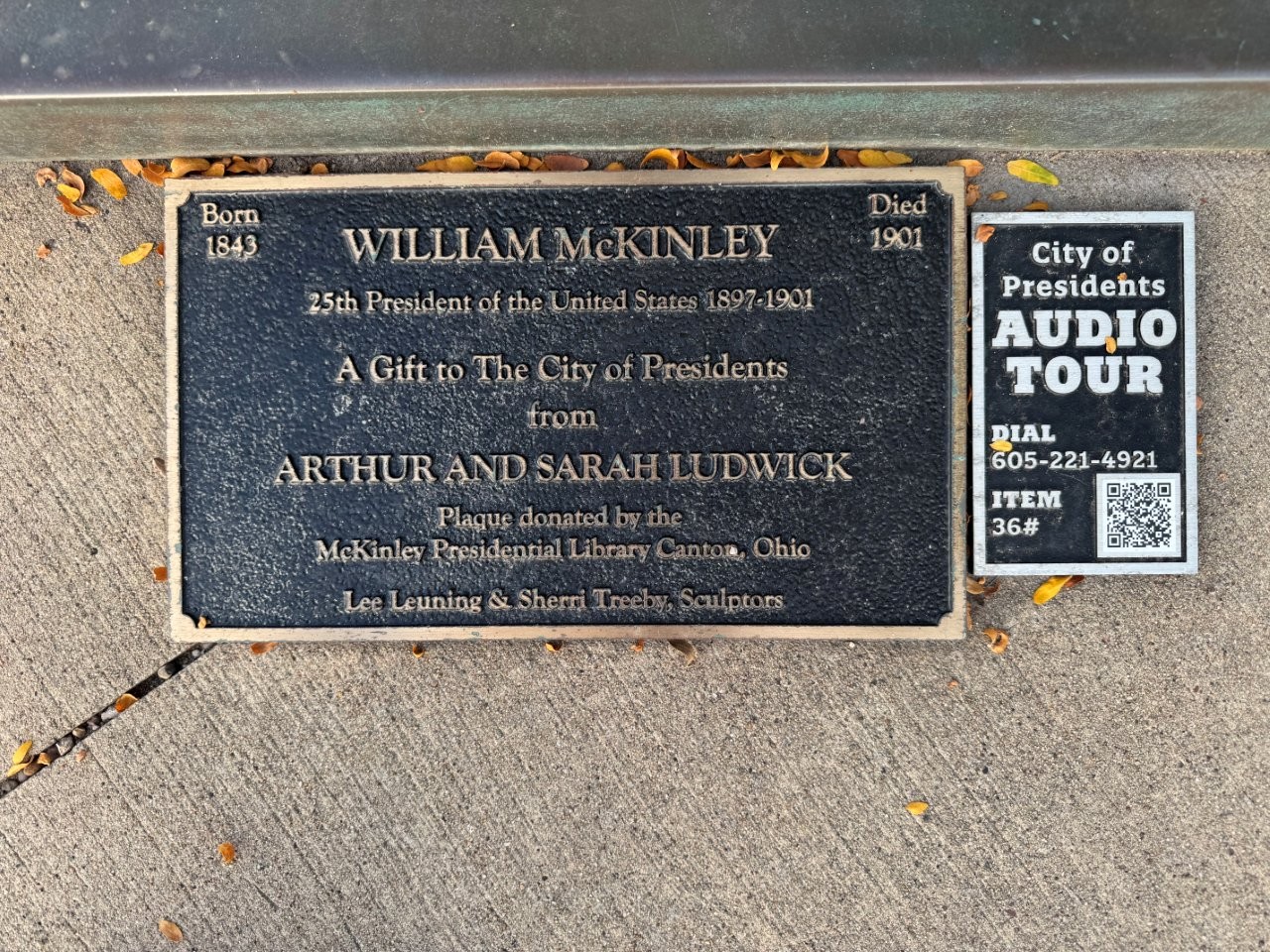 William McKinley sculpture in Rapid City, South Dakota