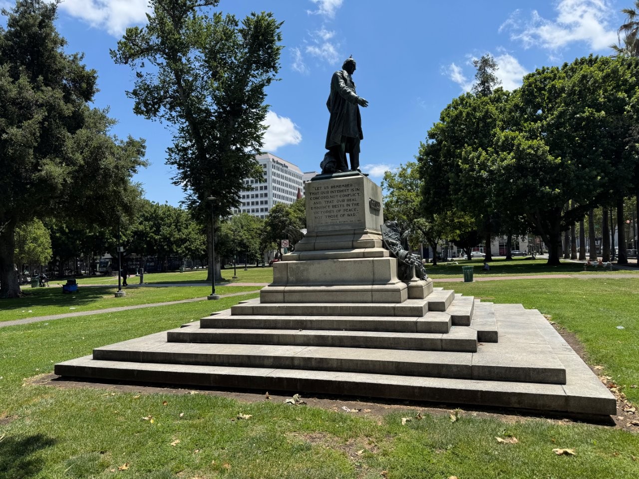 William McKinley statue in San Jose, California