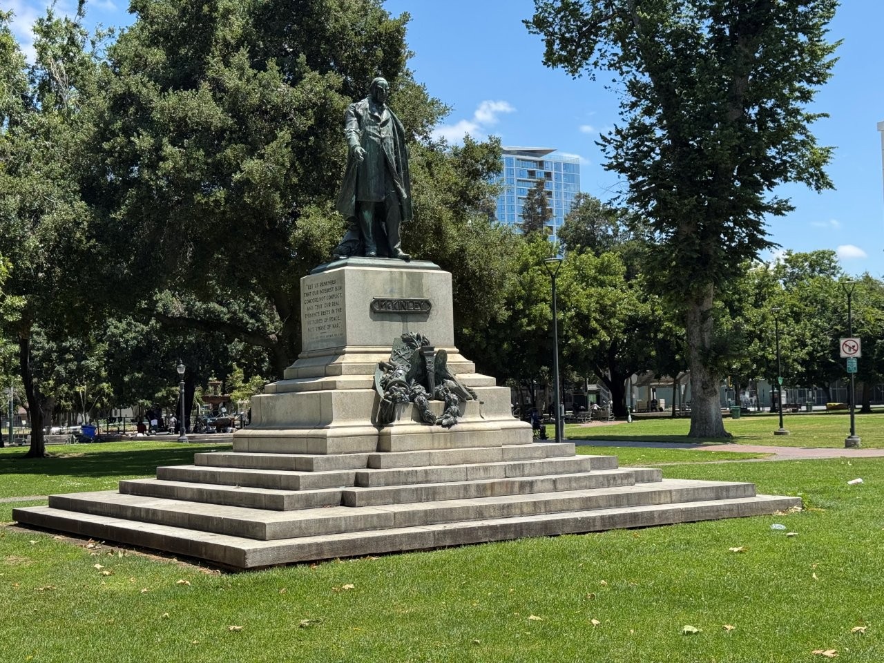 William McKinley monument in San Jose, California
