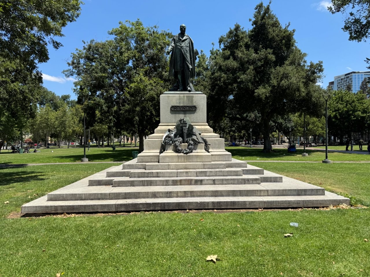 William McKinley sculpture in San Jose, California