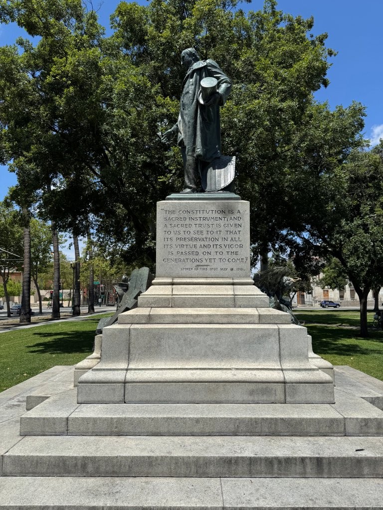William McKinley statue in San Jose, California