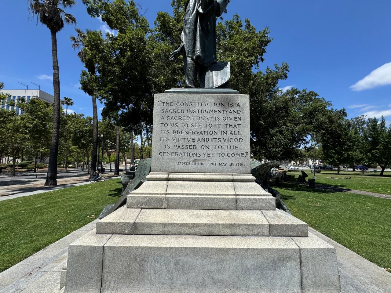 William McKinley memorial in San Jose, California