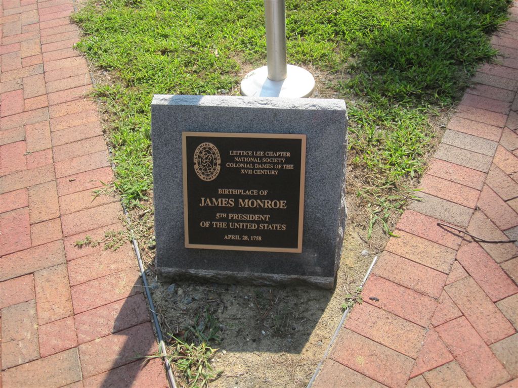 James Monroe birthplace historical marker