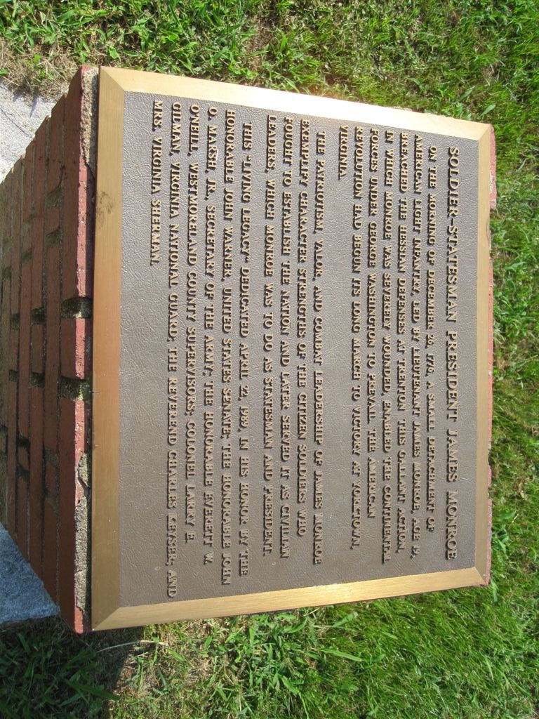 James Monroe birthplace historical marker