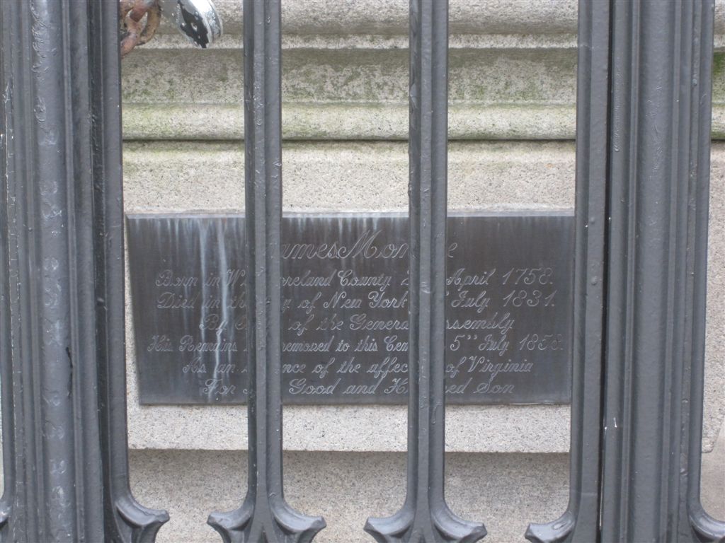 James Monroe tomb