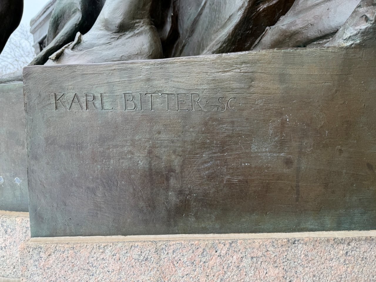 Louisiana Purchase Monument featuring James Monroe statue at Missouri State Capitol in Jefferson City