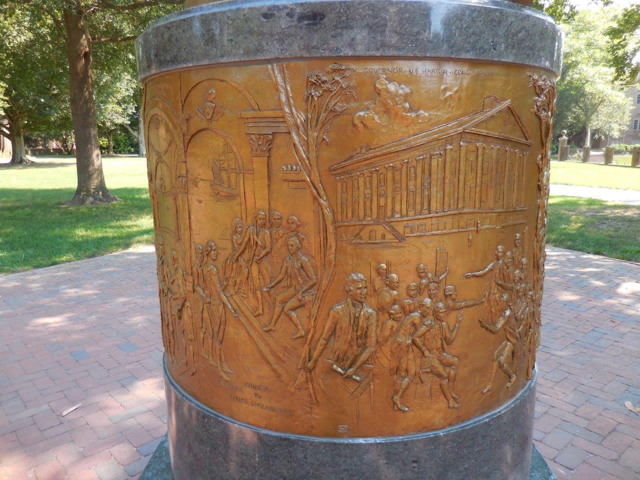 James Monroe statue at the College of William and Mary