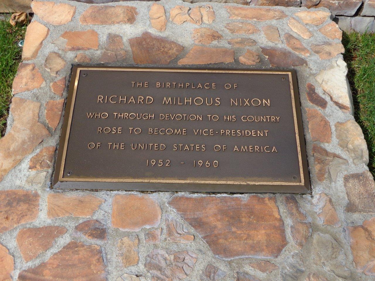 Richard Nixon birthplace historical marker