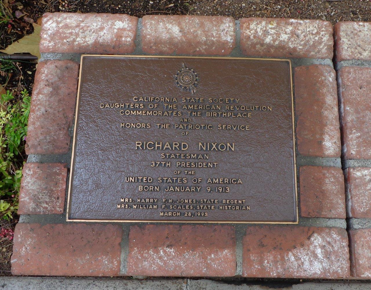 Richard Nixon birthplace historical marker