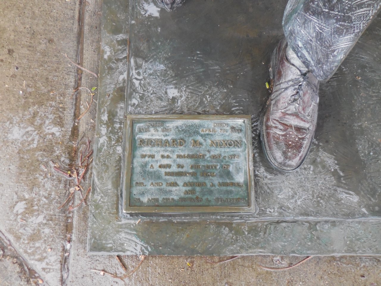 Richard Nixon statue in Rapid City, South Dakota