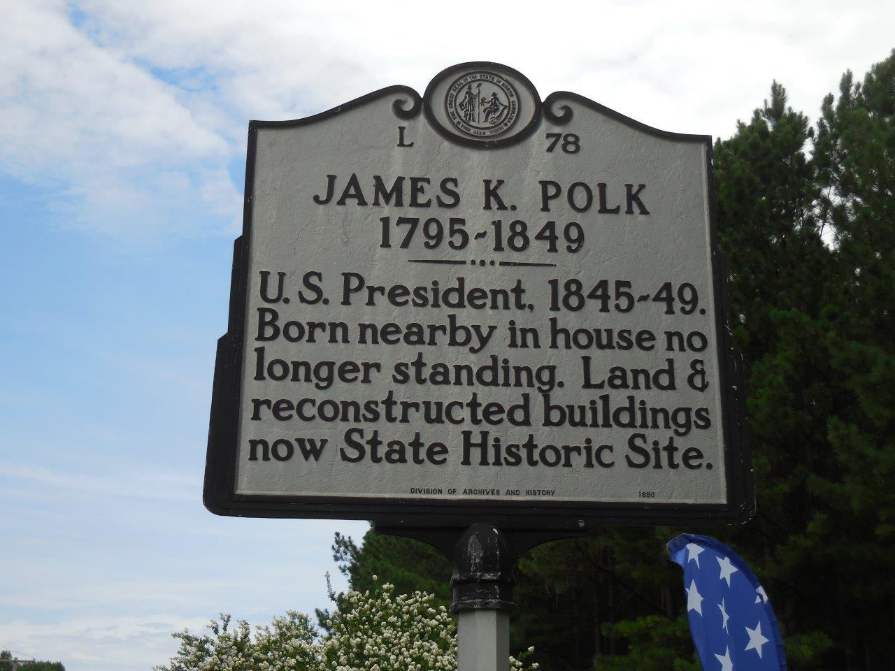 James Polk birthplace - Mecklenburg County, North Carolina