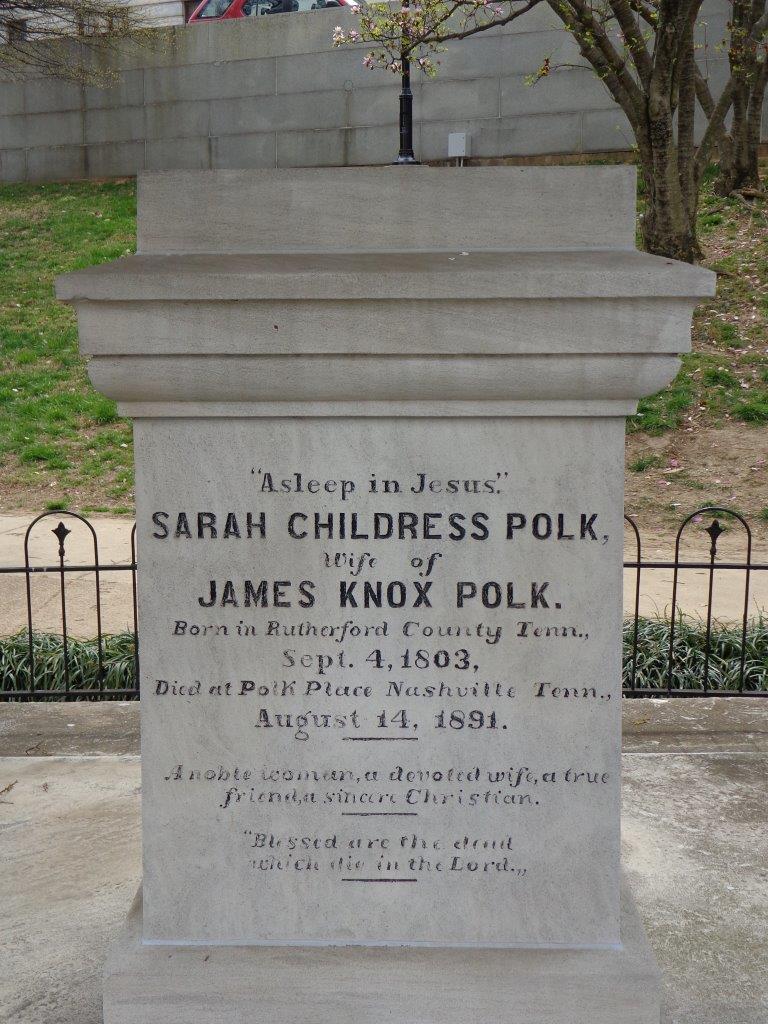 James Polk grave marker