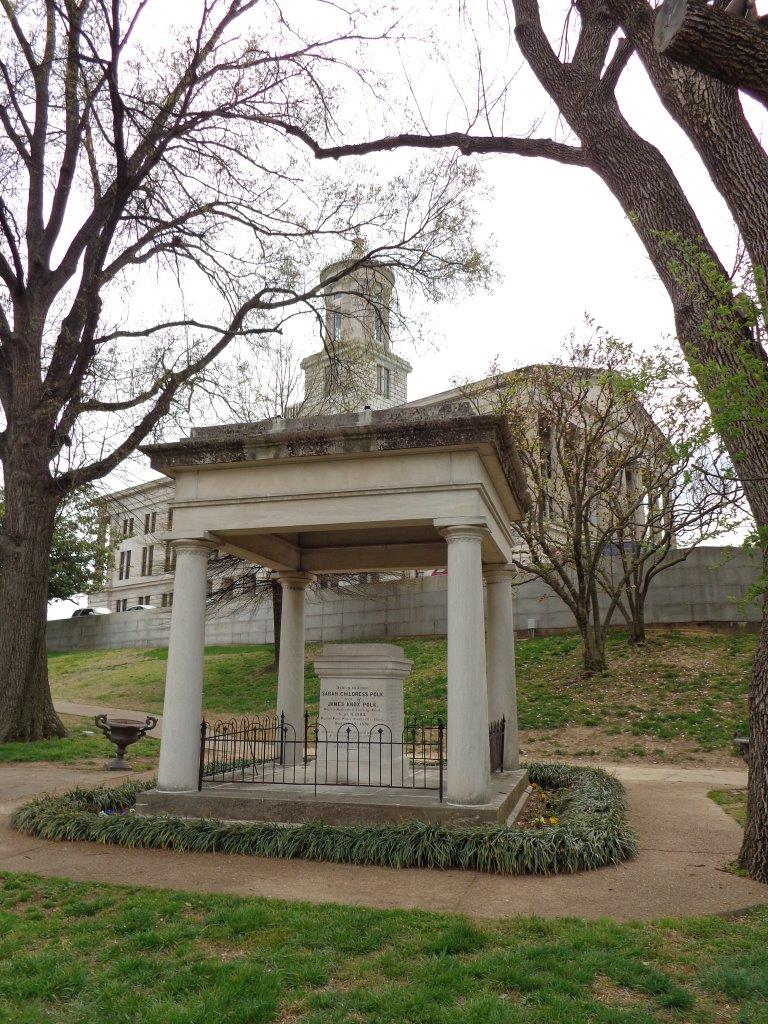 James and Sarah Polk grave