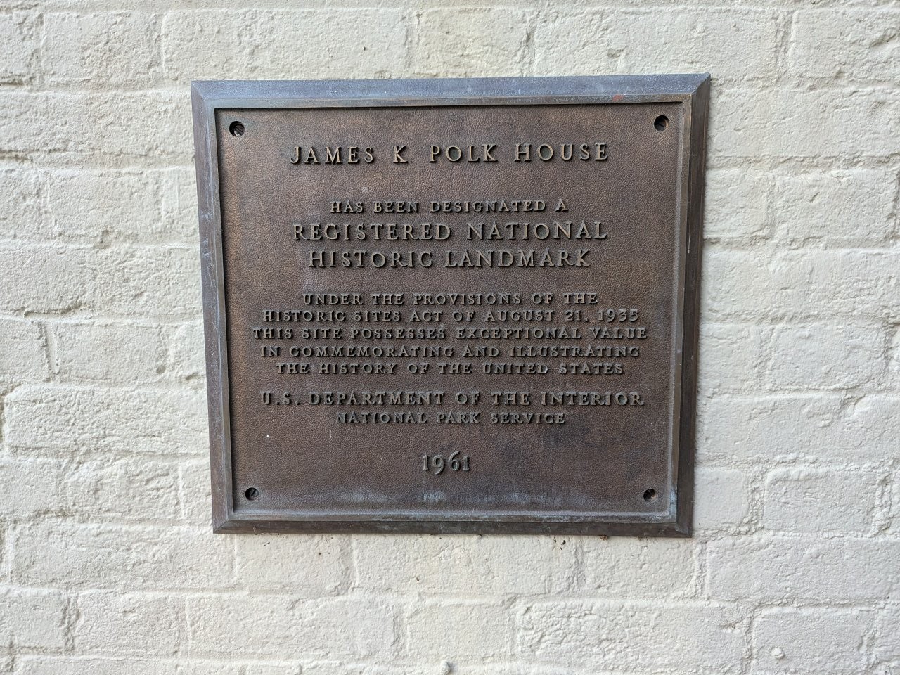 James Polk house in Columbia, Tennessee