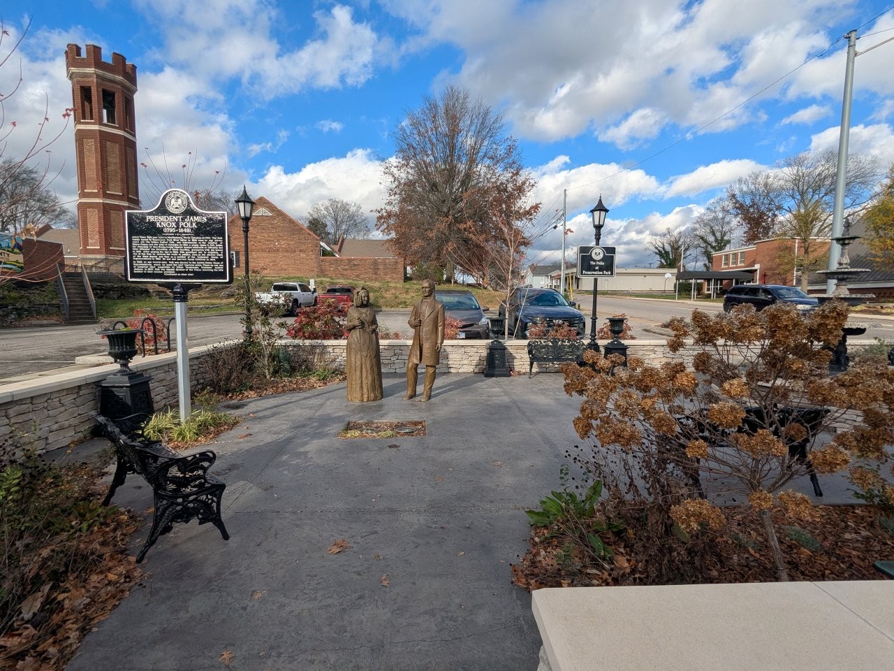 James Polk memorial in Columbia, Tennessee