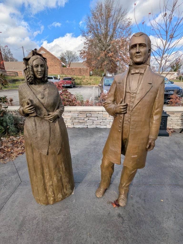 James Polk statue in Columbia, Tennessee