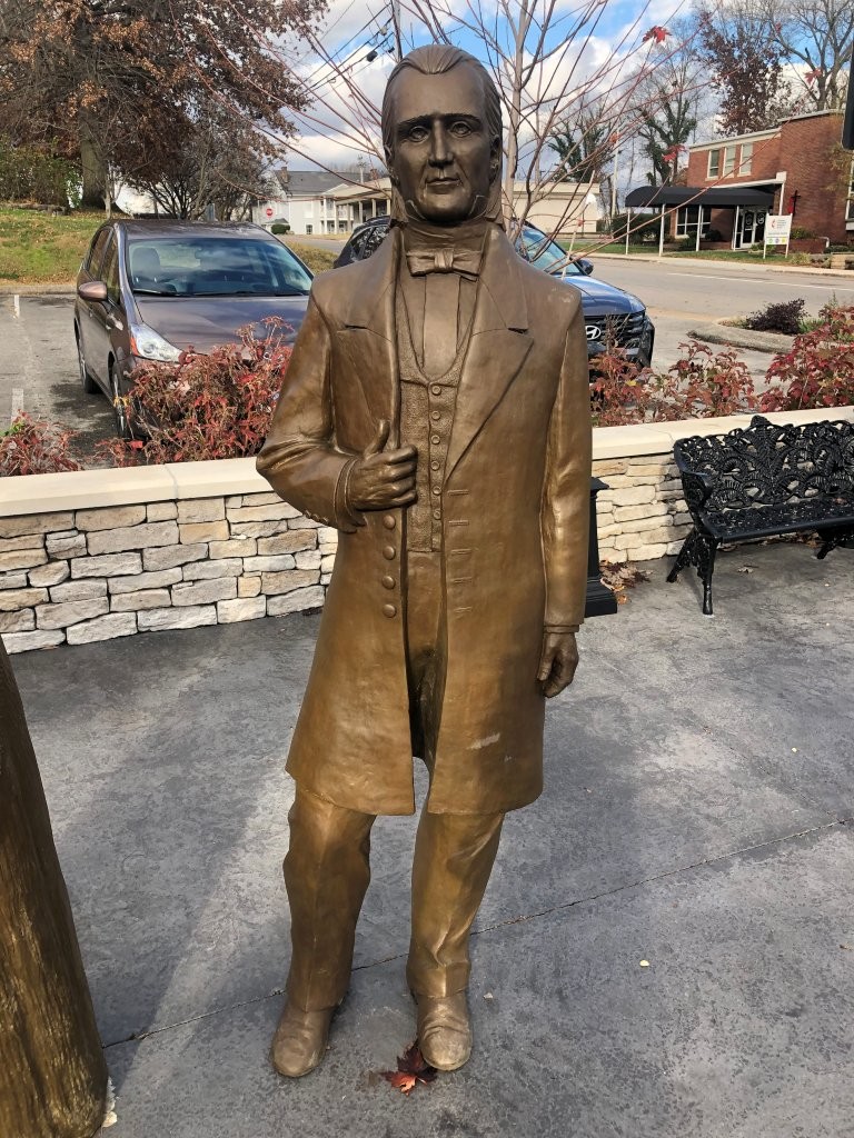 James Polk statue in Columbia, Tennessee