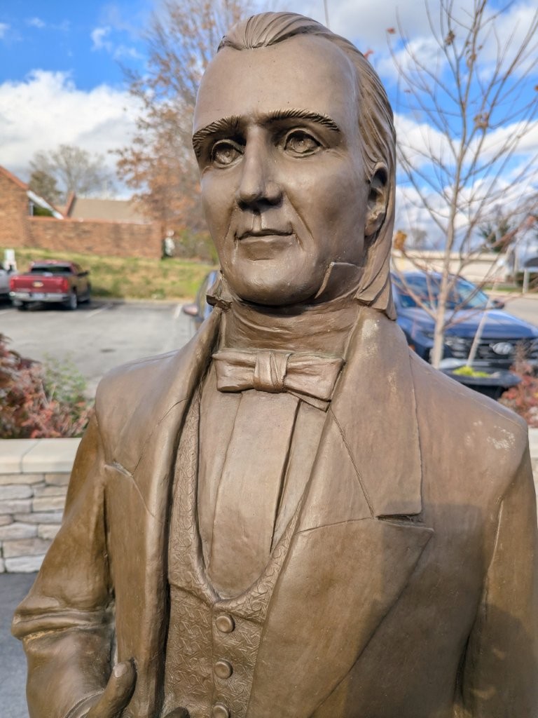 James K. Polk Statue in Columbia, Tennessee