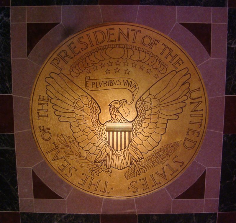 Presidential Seat at Woodrow Wilson tomb