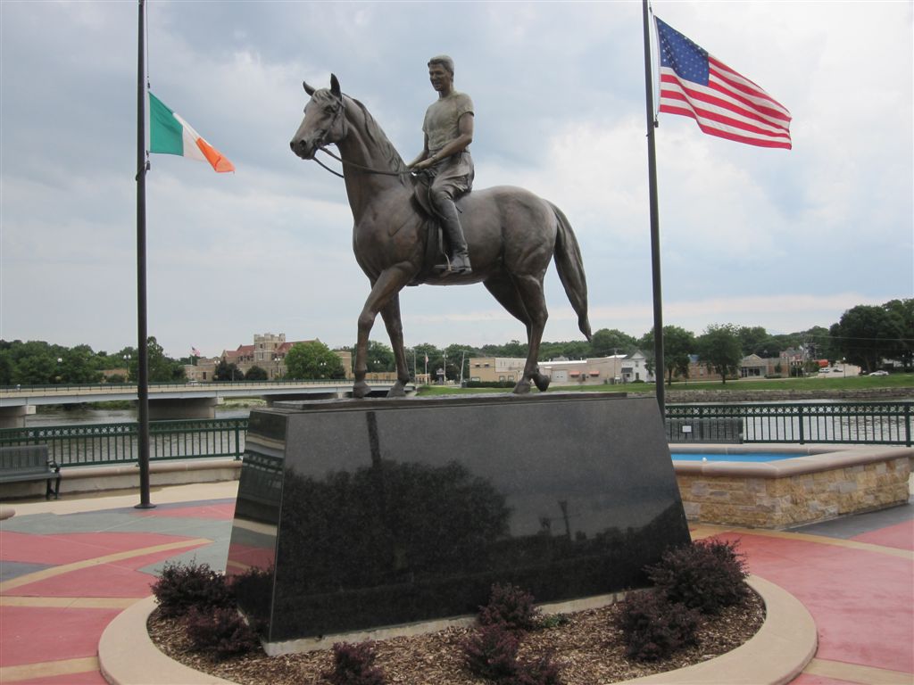 Ronald Reagan equestrian statue in Dixon, Illinois