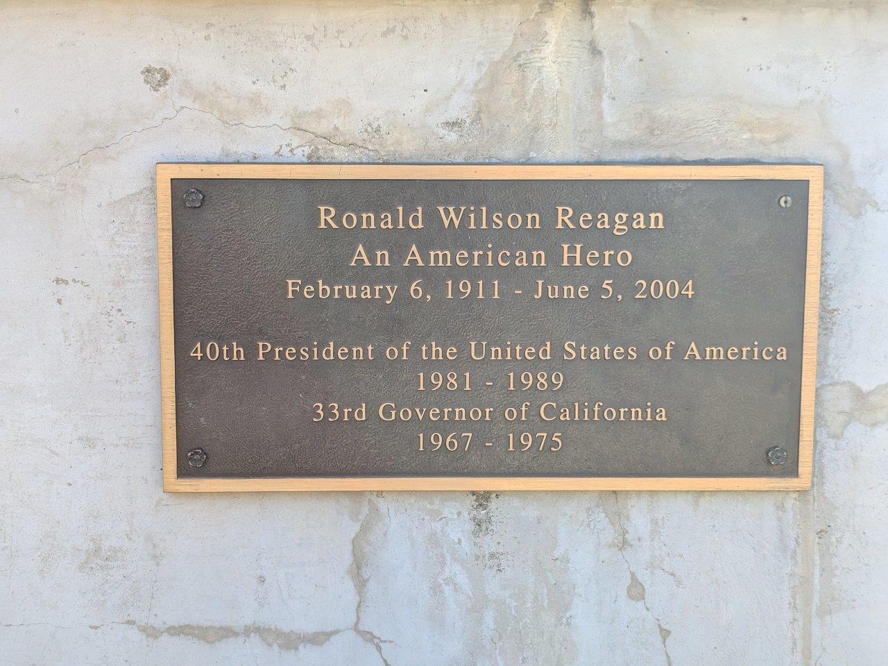 Ronald Reagan statue in Covington, Louisiana